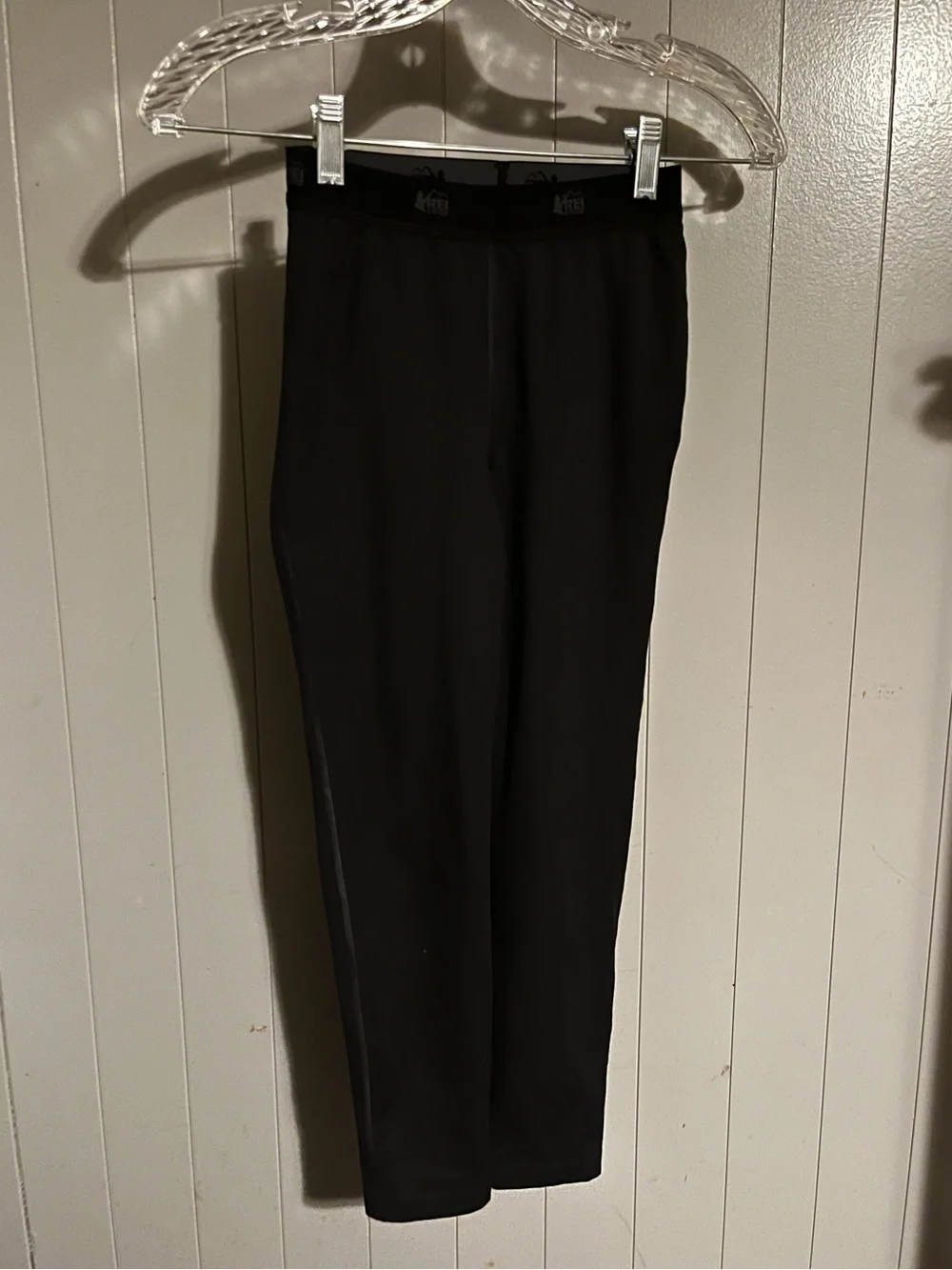 REI Kids black legging base layer